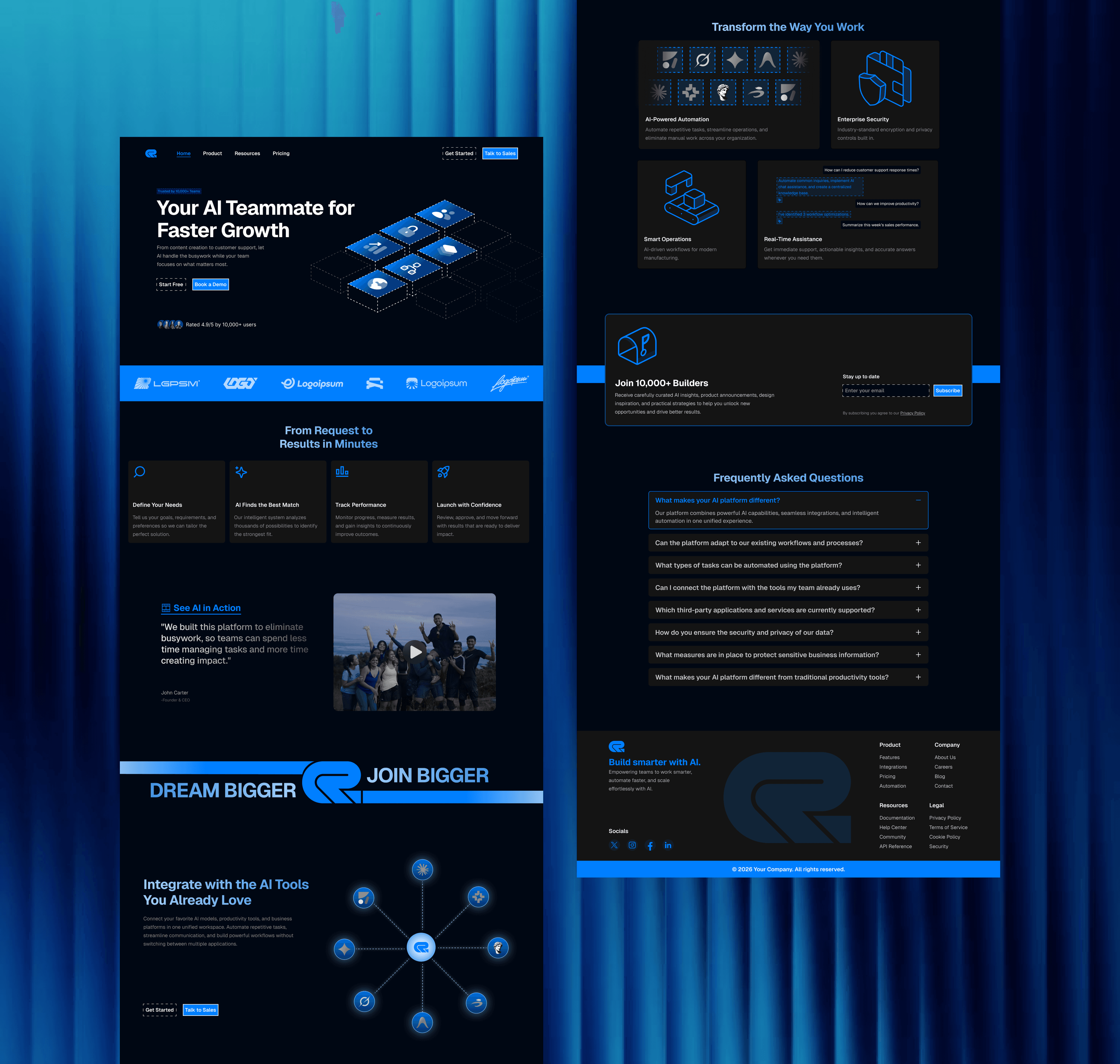 Landing page image